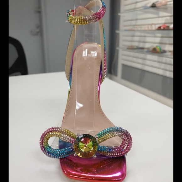 Just In 🦋ballnight clear Heel💗 Multicolored - Picture 2 of 6